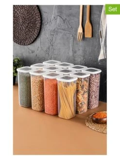 12er-Set: Vorratsbehälter In Weiß - 1,75 L