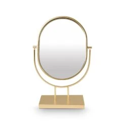 VTwonen Spiegel "Mirror Oval On Stand" In Goud - (L) 20,3 X (B) 31,1 X (H) 8,5cm