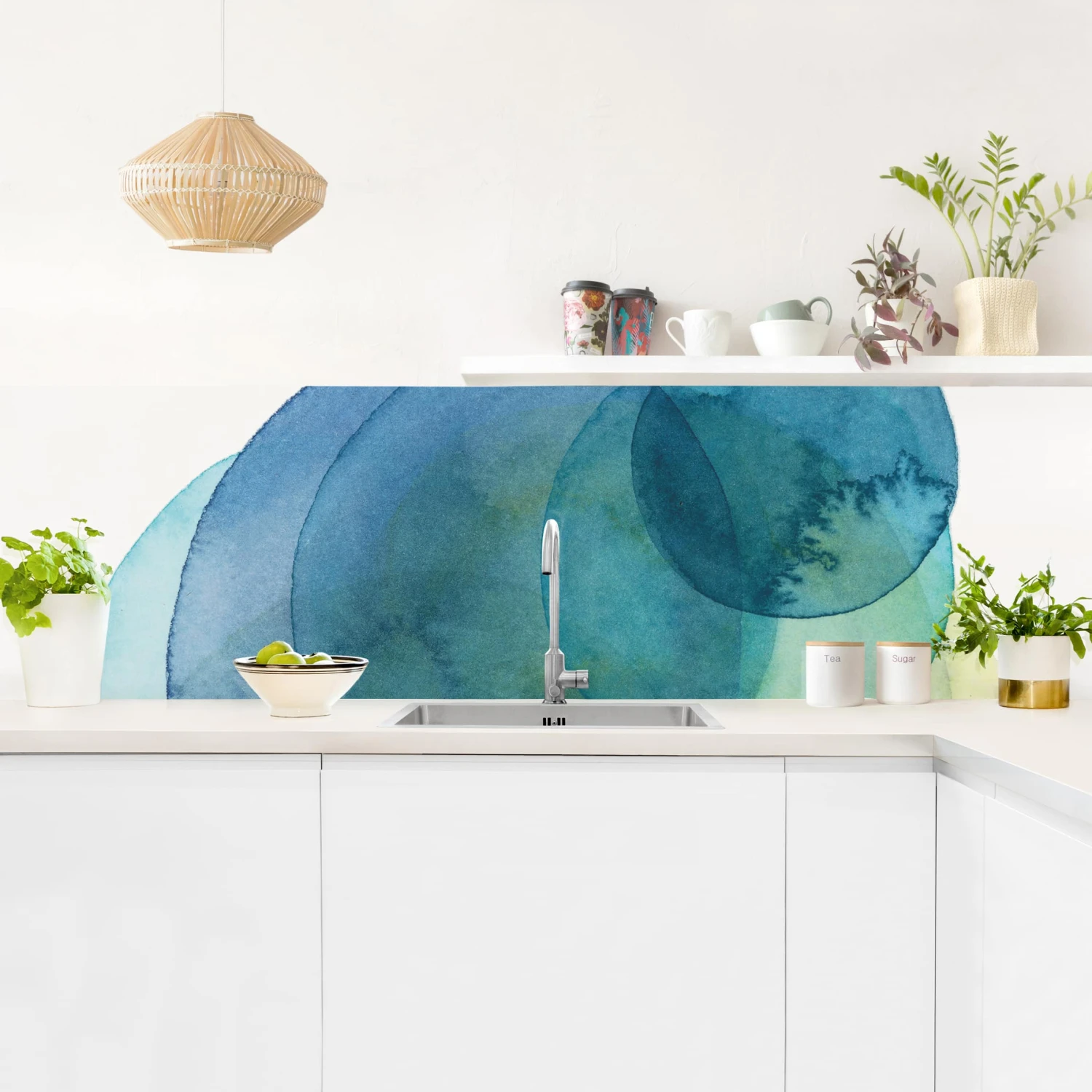 Küchenrückwand - Urknall - Grün In Blau - Image 3