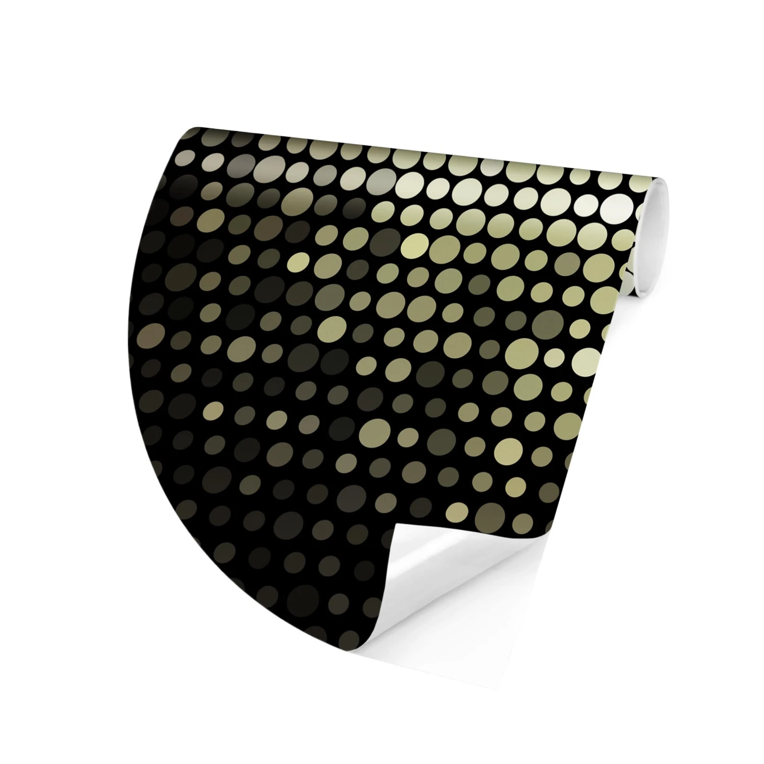 Runde Tapete - Disco Background In Schwarz - Image 6