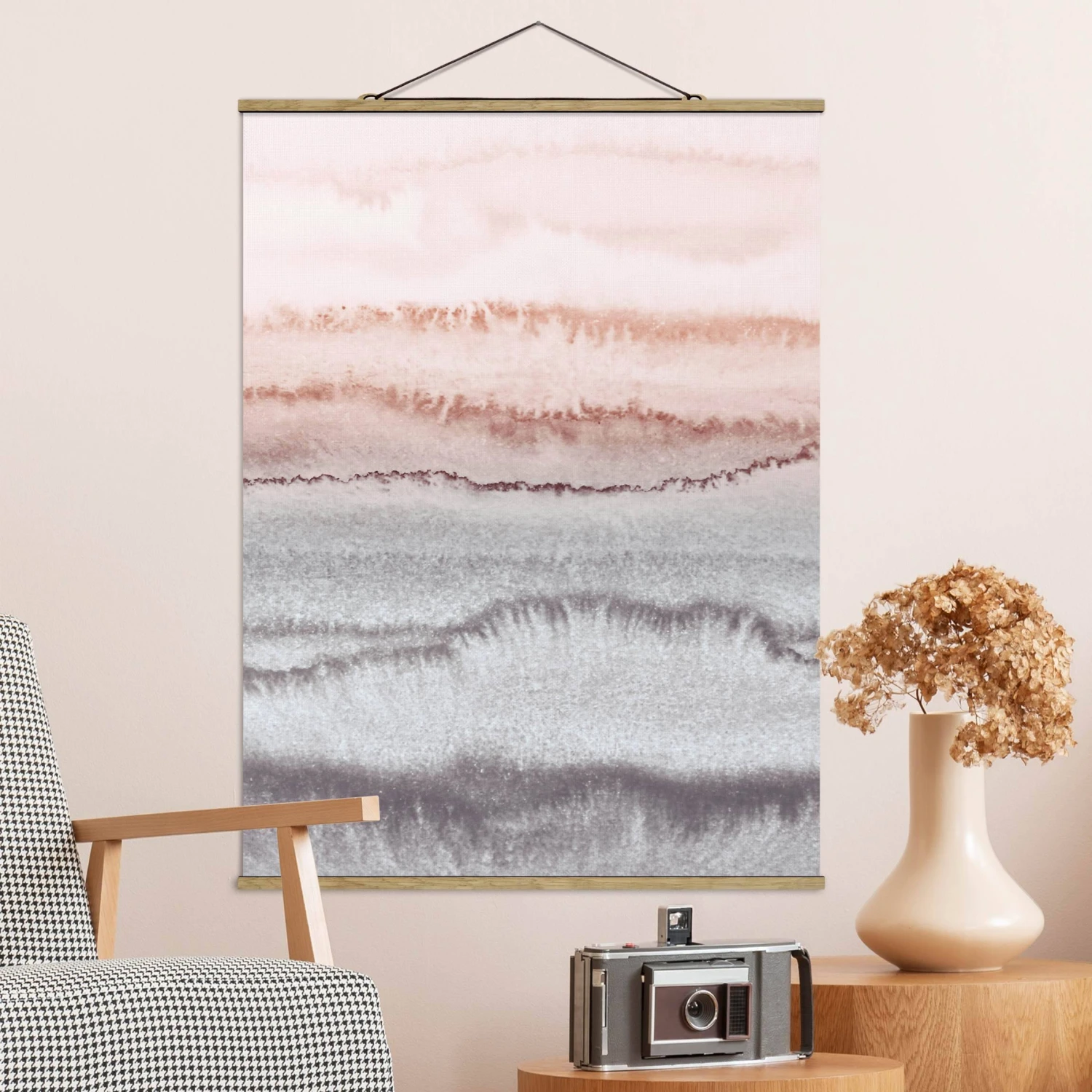 Stoffbild - Farbenspiel Meeresrauschen Im Nebel In Grau - Image 2