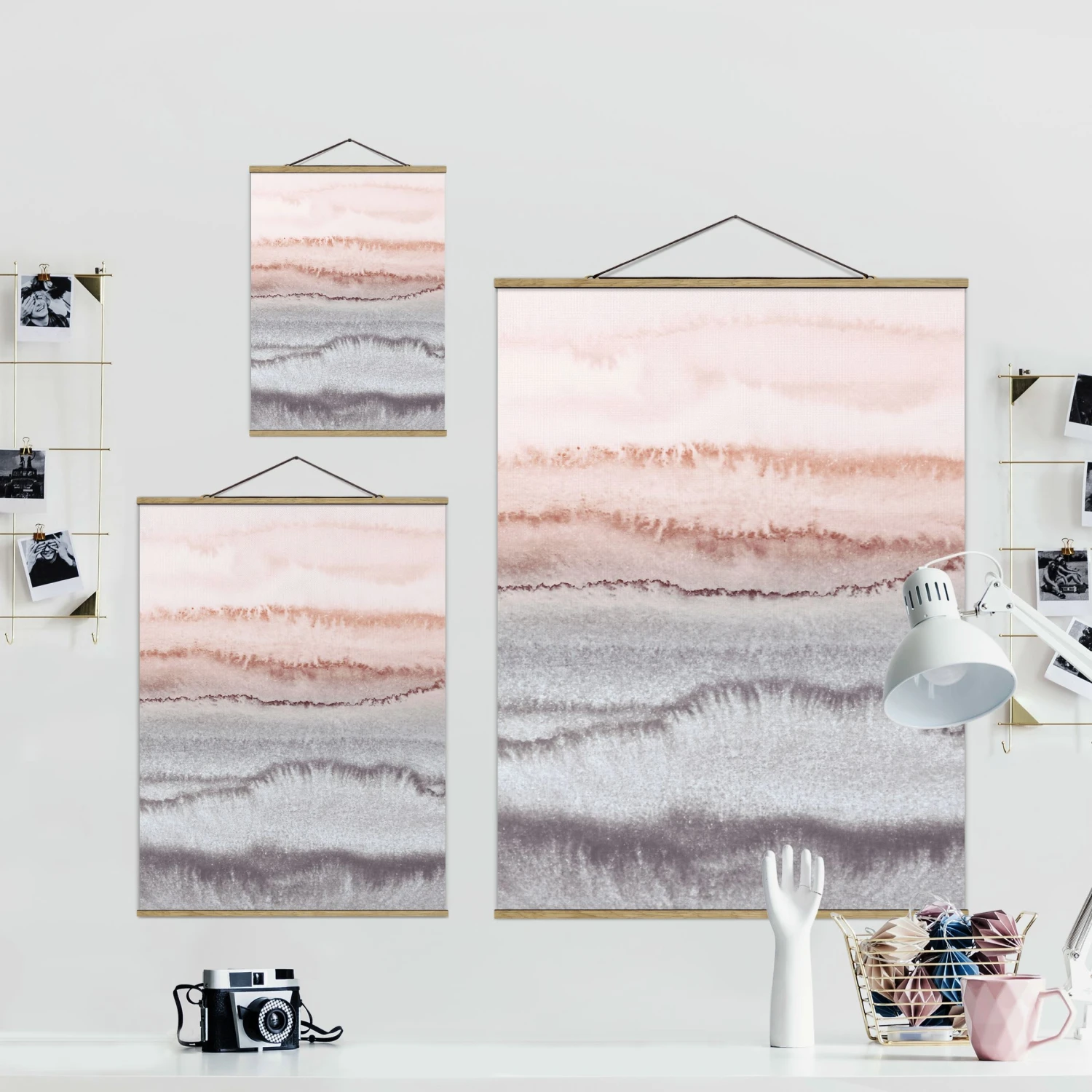 Stoffbild - Farbenspiel Meeresrauschen Im Nebel In Grau - Image 6