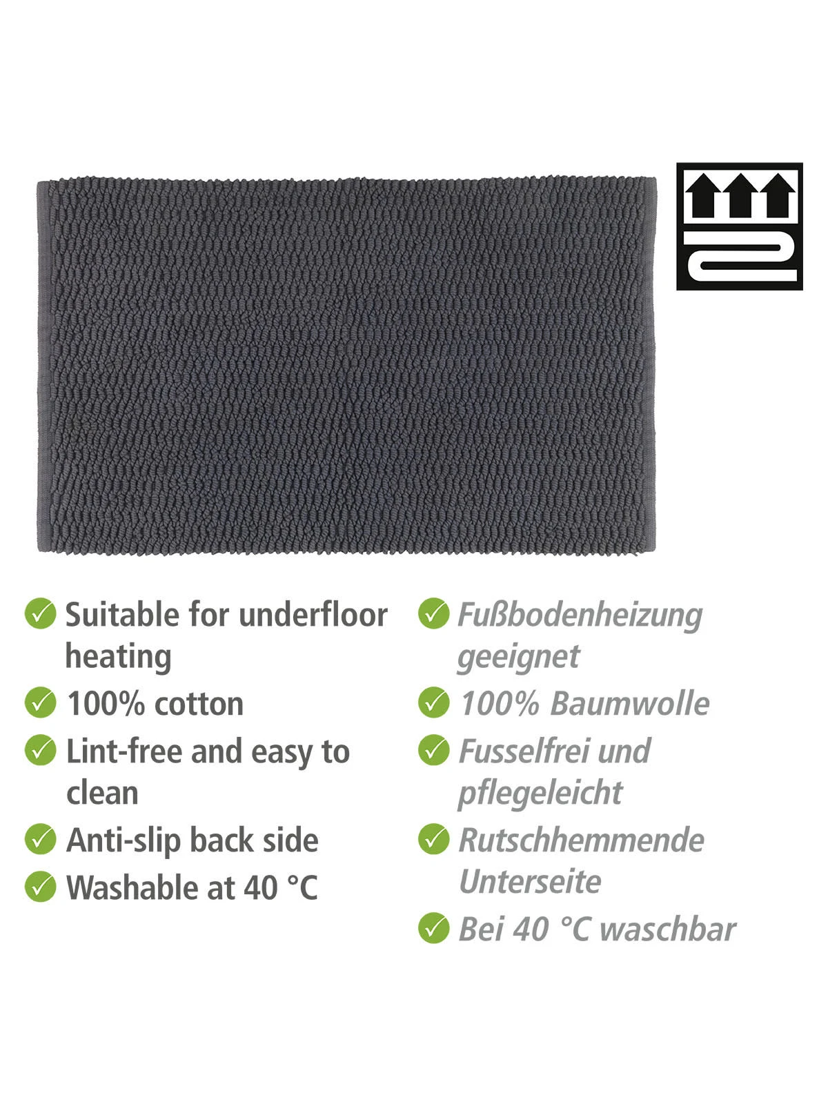 Wenko Badematte Mona Dunkelgrau In Grau - Image 14