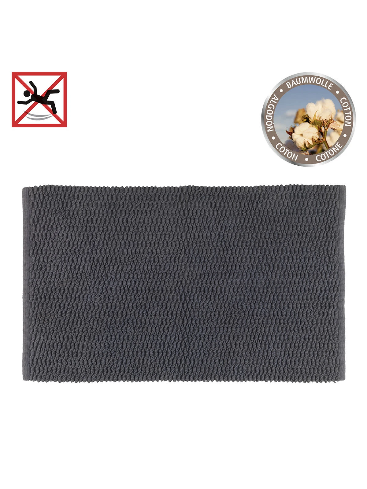 Wenko Badematte Mona Dunkelgrau In Grau - Image 3