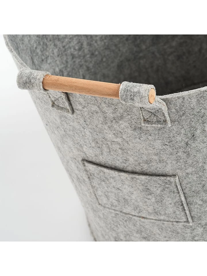 Aufbewahrungskorb In Grau - (H)32,5 X Ø 35 Cm - Image 3